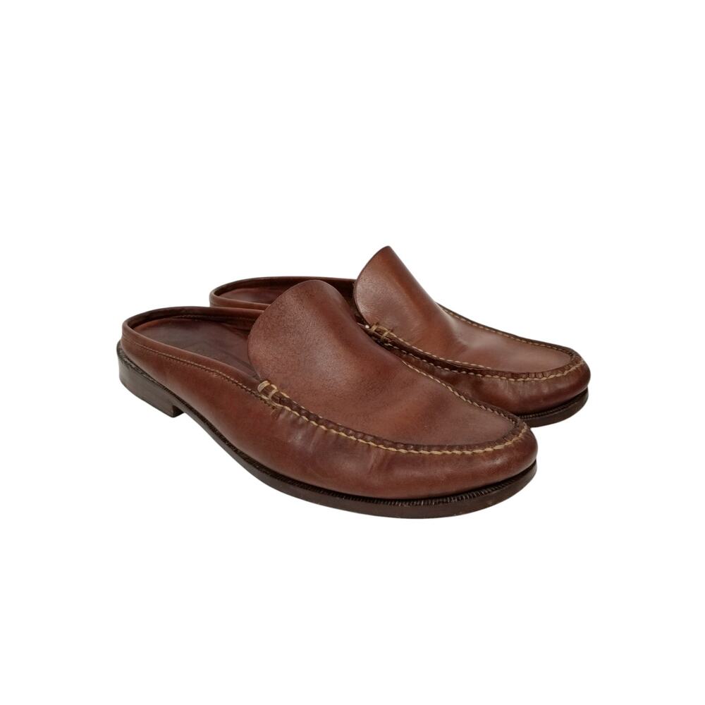 Cole Haan Women's Brown Leather Mules Loafers Size 8